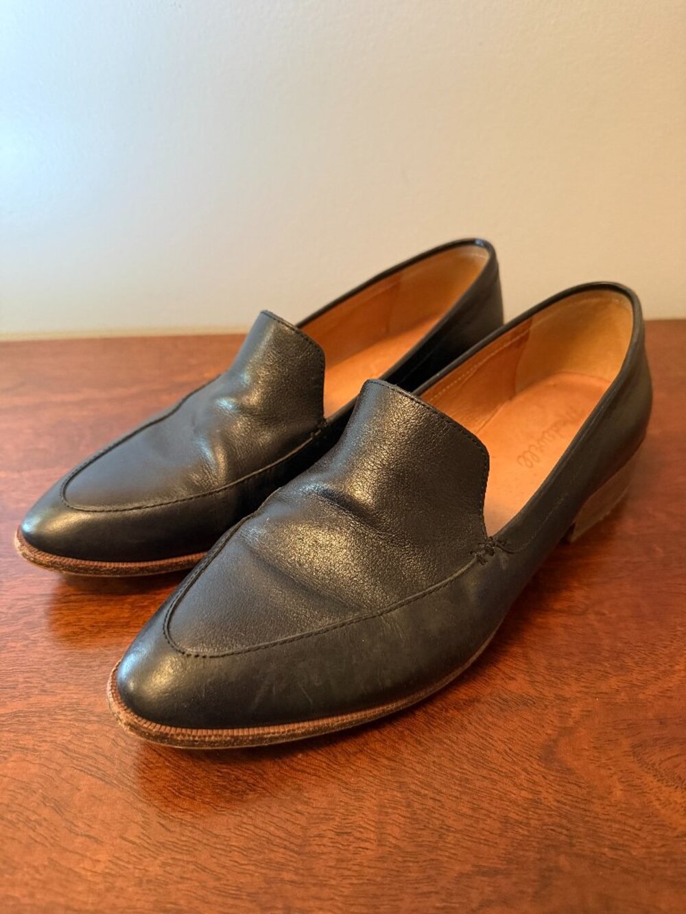 Madewell The Frances Loafer – True Black Leather – Women's Size 8